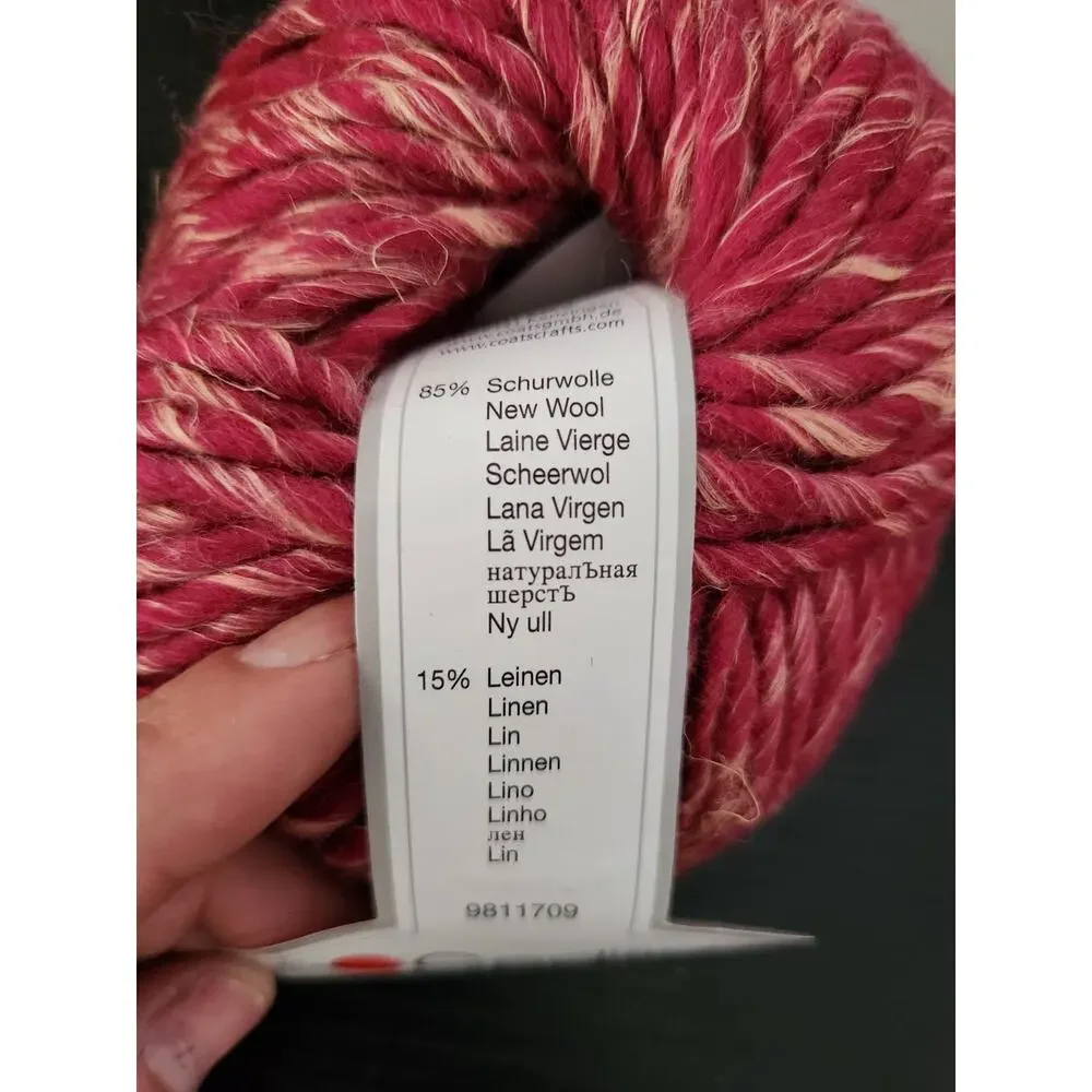 Gedifra Diandra Yarn Lot 5 Wool Linen Bulky Italy Multi Color Chunky Knit